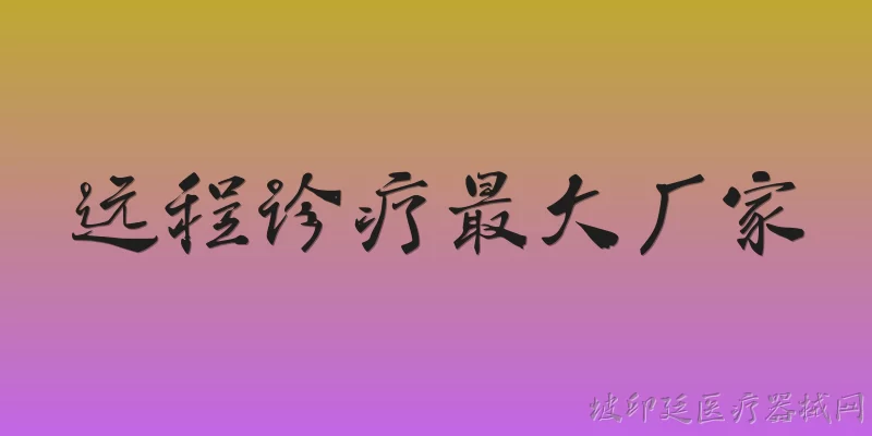 远程诊疗最大厂家:2026年远程诊疗最大厂家是哪家公司？ - 2026最新厂家问答知识盘点大全