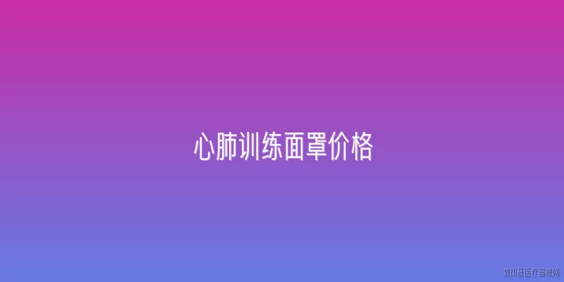 心肺训练面罩价格