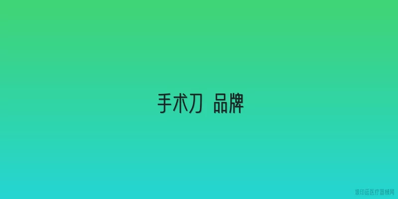 手术刀 品牌