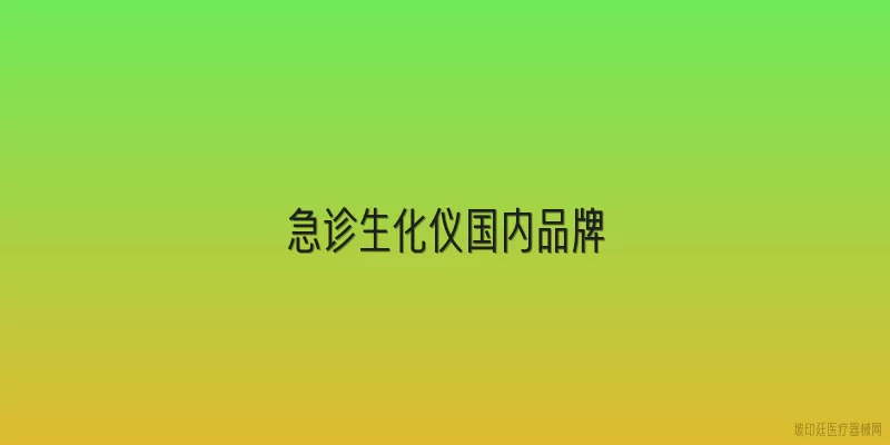 急诊生化仪国内品牌