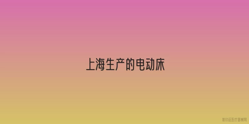 上海生产的电动床