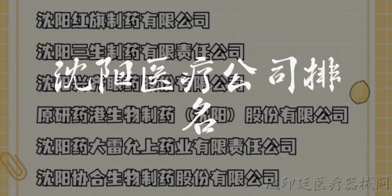 沈阳医疗公司排名:沈阳医疗公司排名前几名的企业有哪些?